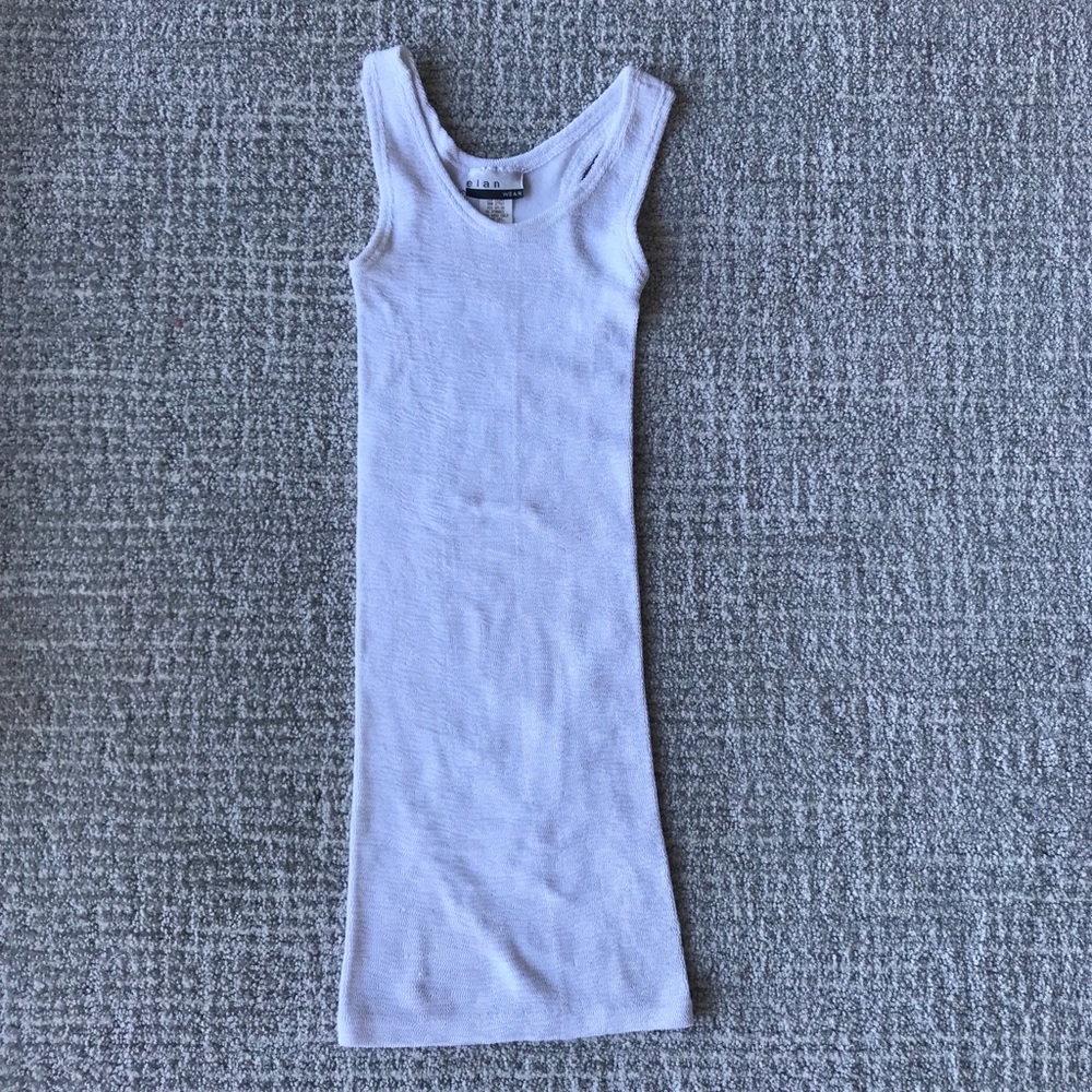Elan White Knit Bodycon Dress Size XS/S